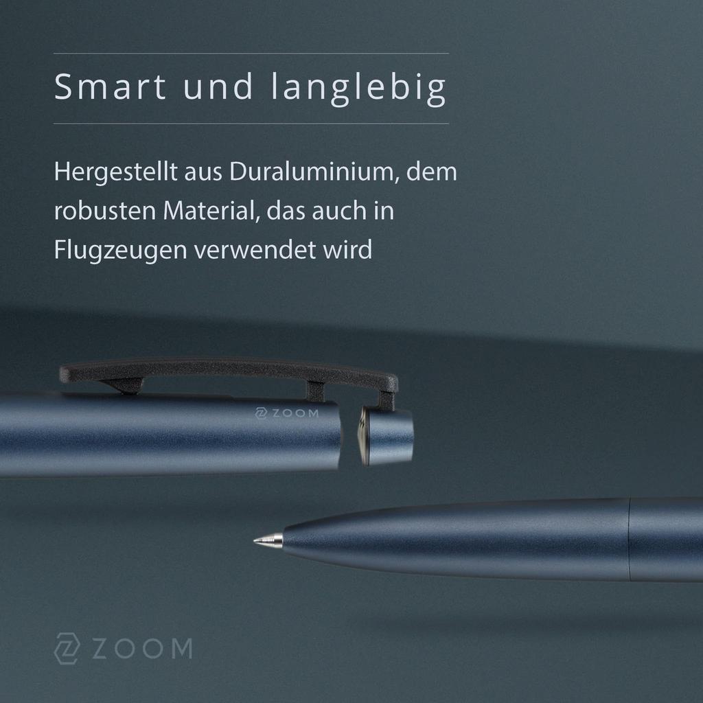 ZOOM C1 Ballpoint Graphite Stylish and Popular Oil-Based Pen, 0.7mm, Blue, (BC-ZC)