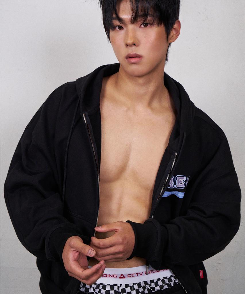 Recordinghouse Rec Graphic Hoodie Zip Up [Black]