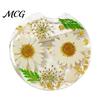 Reusable Car Coaster Coaster, Durable Resin Flower Drink Mirror Polished Unique Natural Coffee Cup Holder, for Interior Accessories Heat Resistant