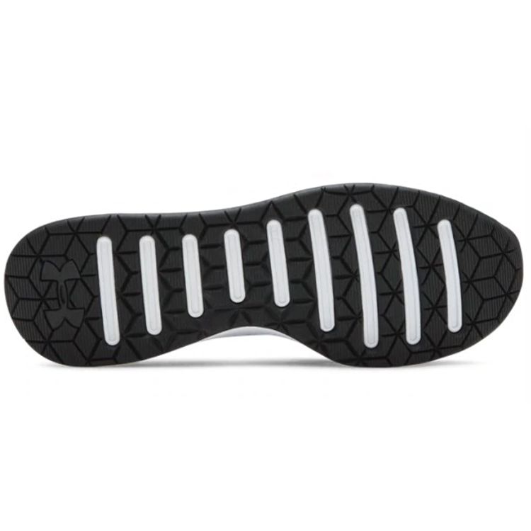 Under Armour Breathe Trainer Round Toe Comfortable Shock Absorption Non-Slip Low-Top Training Shoes Women Sneaker Black White 3021335-001