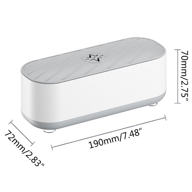 Ultraschall Schmuckreiniger Tragbar Geräuscharm Ultraschallreinigungsmaschine für Schmuck, Ring, Silber, Retainer, Brille, Uhr