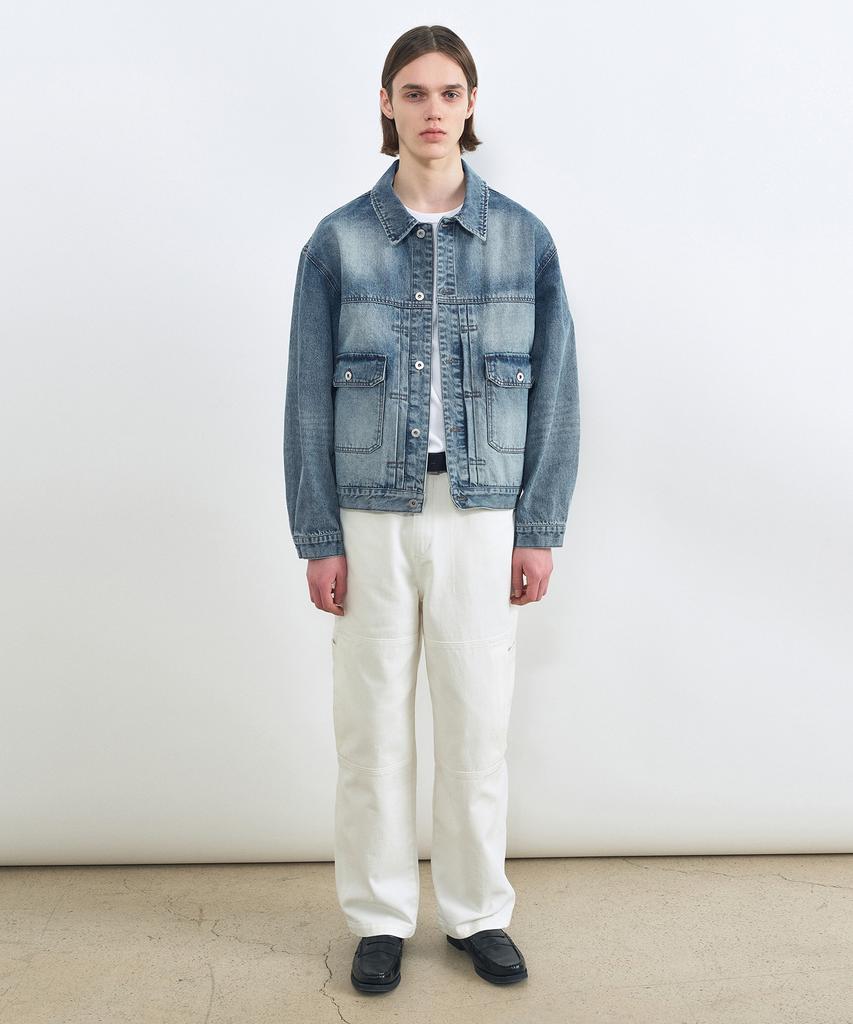 INSILENCE Paneled Work Pants White