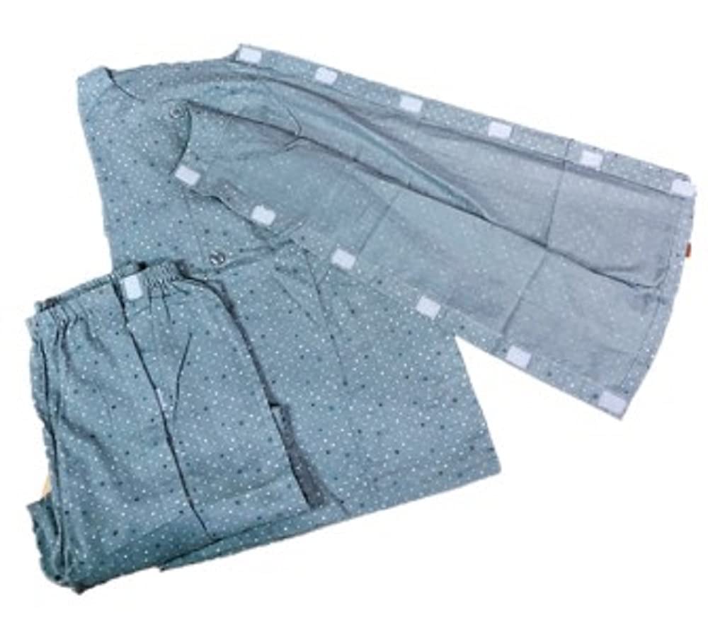 

Care Полностью открывающиеся с рукавом реглан из двойной марли, Подходят для лежачих пациентов и пациентов на инфузии [yuaseiharu] Мужская пижама, Весенне-летний стиль,