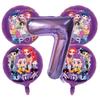 Kpop Dämonenjäger Geburtstagsballons Dekorationsset Musik Mädchen Zahl Aluminiumfolienballons Kinder Partyzubehör Geschenk Gastgeschenk Deko