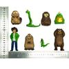 12Pcs Box Hoppers Beaver Transformation Plan Series Figures with Hidden Edition Cute Cartoon Model Toy Surprise Gift for Kids