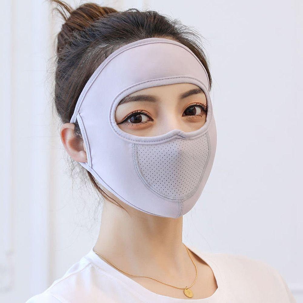 Anti-UV Sunscreen Veil Face Gini Mask Driving Face Cover Summer Sunscreen Mask Womne Face Mask