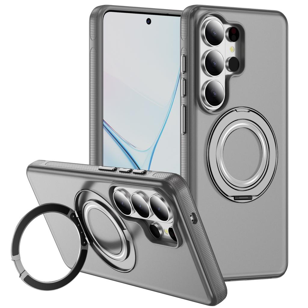 Applicable To Samsung S26Ultra Fulcrum Skin Sensing Magnetic Mobile Phone Case S25Ultra Gear Bracket S24U Protective Case