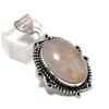 Natural Golden Rutile Gemstone 925 Sterling Silver Jewelry Pendant 1.97" ETC-14284