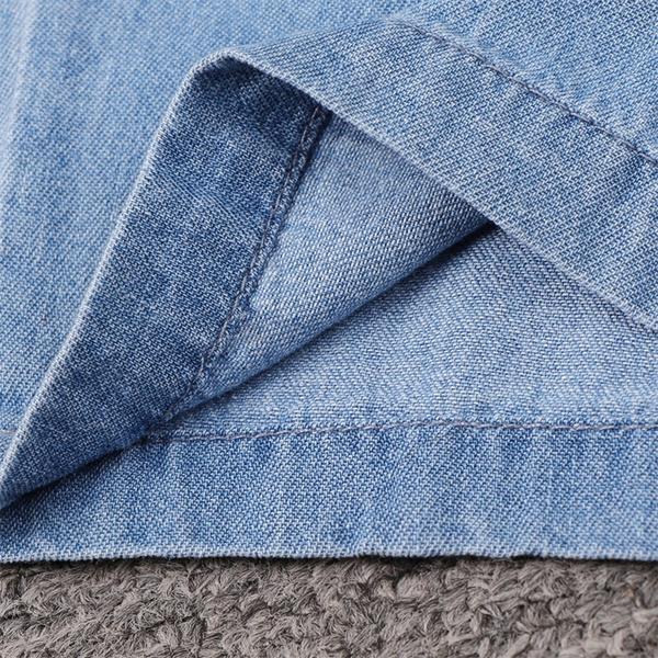 Tuta in Denim Casual Colori Puri da Donna Tuta Lunga Larga Salopette Jeans per Donne Tuta con Vita a Coulisse