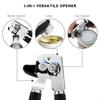 1 Piece Professional Can Openers Stainless Steel Tin Can Openers Manual Tin Jar Bottle Cans Opener With Bear Opener YY012