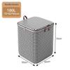 Houndstooth Large Capacity Waterproof Storage Bag - Moisture-proof Non-woven Fabric Organizer for Clothes 