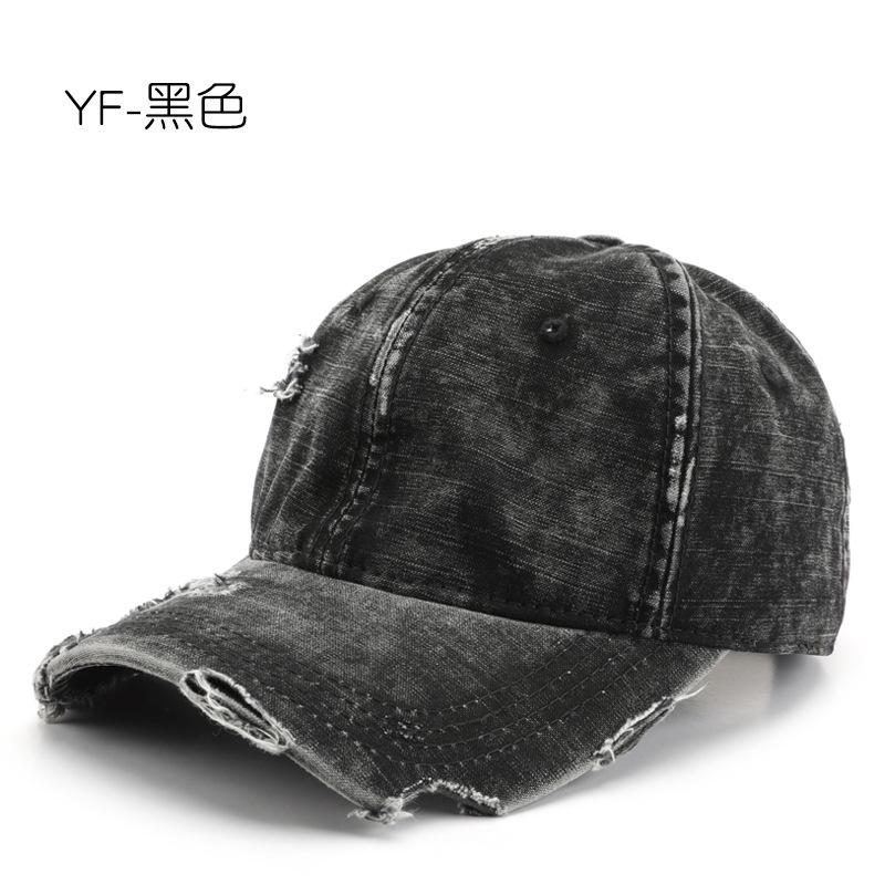 

Personalized Spring and Autumn Wash Hole Baseball Cap Outdoor Sports Leisure Sunscreen Shade Cap чёрный