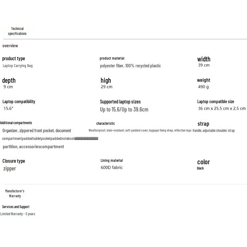 Dell EcoLoop Pro 15.6-16 inch Laptop Shoulder Bag