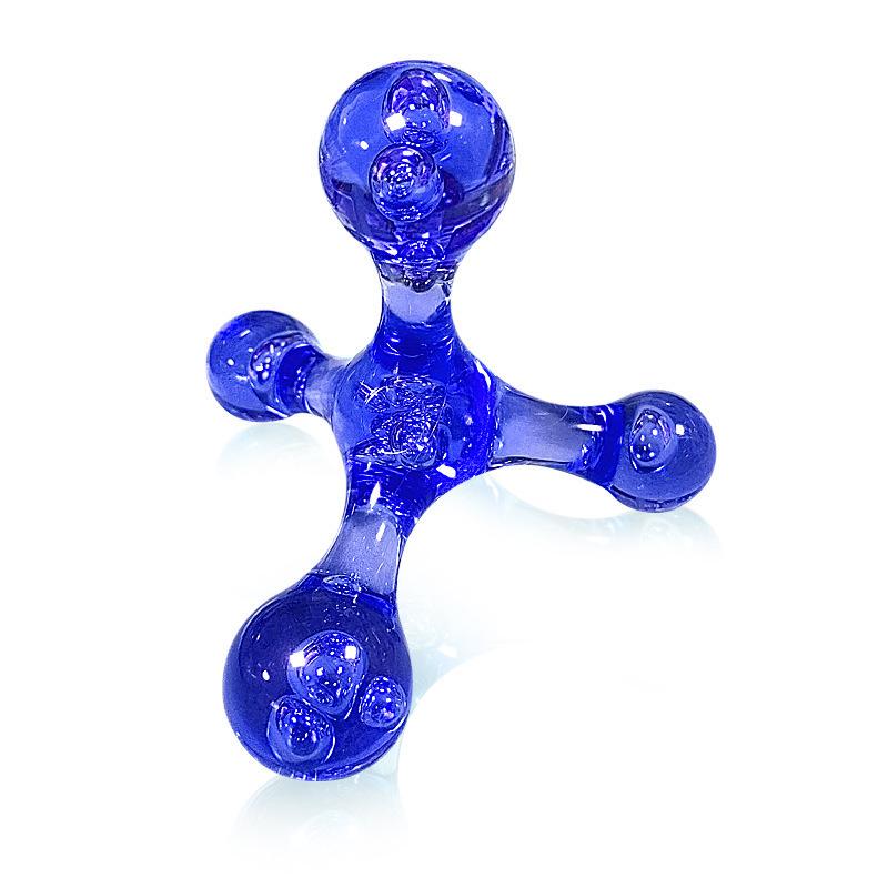 Handheld Crystal Acupressure Roller for Neck, Back, Shoulder, and Sole Massage