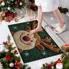 Christmas Door Mat Outdoor Non-Slip Reindeer Bathroom Doormat 23.6x15.7 Inch Washable Absorbent Christmas Outdoor Mat