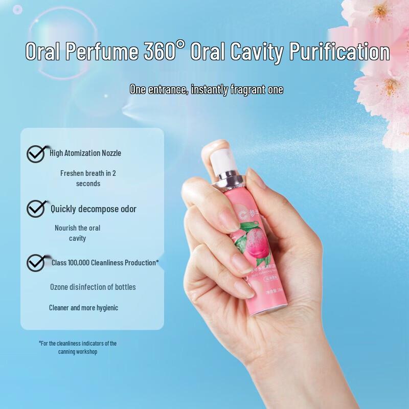 Probiotic Oral Spray - Peach & Mint Twin Pack