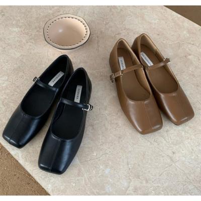 New Luxury Square Toe Women Ballet Flats Fashion SOft Sole Shoes 2026 Spring Ladies Elegant Street Style Mary Jane Shoes