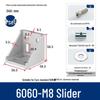 Aluminum 90° Corner Bracket Connector for 4040/2020/3030 Profiles