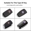 hijk1 5Pcs VW Car Key Stickers Aluminium Badge Auto Accessories For Volkswagen GTI Polo Golf Arteon Tiguan Touareg CC Amarok ID.3 ID.4