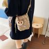 Autumn and winter niche sweet furry shoulder bag women's fashion versatile handbag portable commuter bag