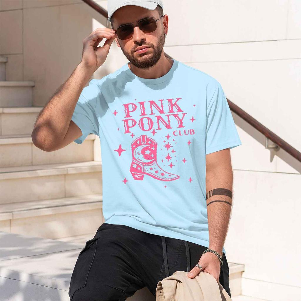 Pink Club Appell Roan Cow Boots Tshirt Unisex Hip Hop Fashion Country T Shirt Lady Fashion Tee Streetweawr 2026 New Model Short
