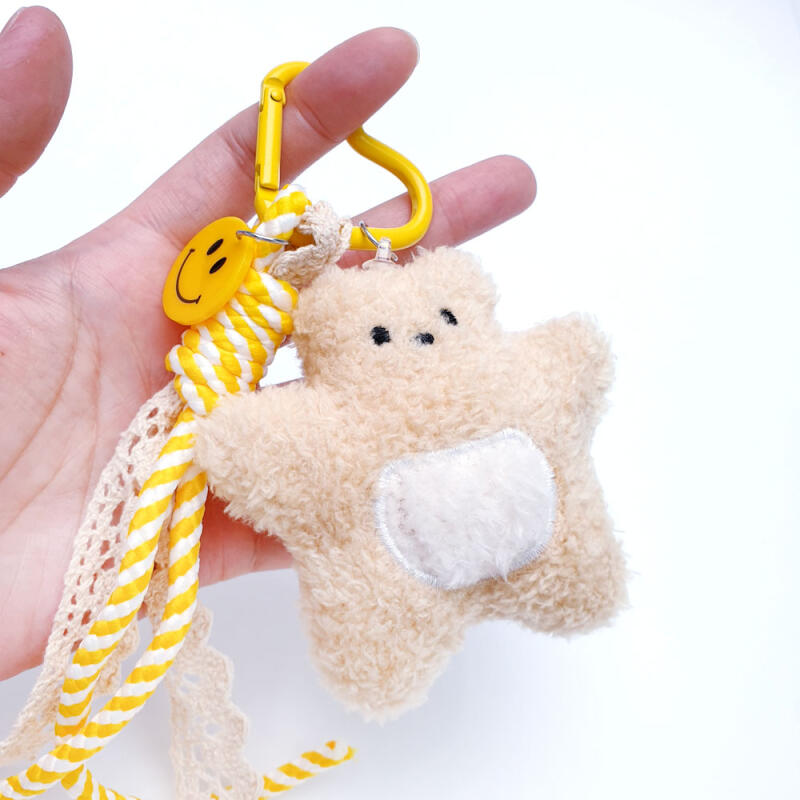 Heart Carabiner Strap Bear Doll Keychain Key Holder
