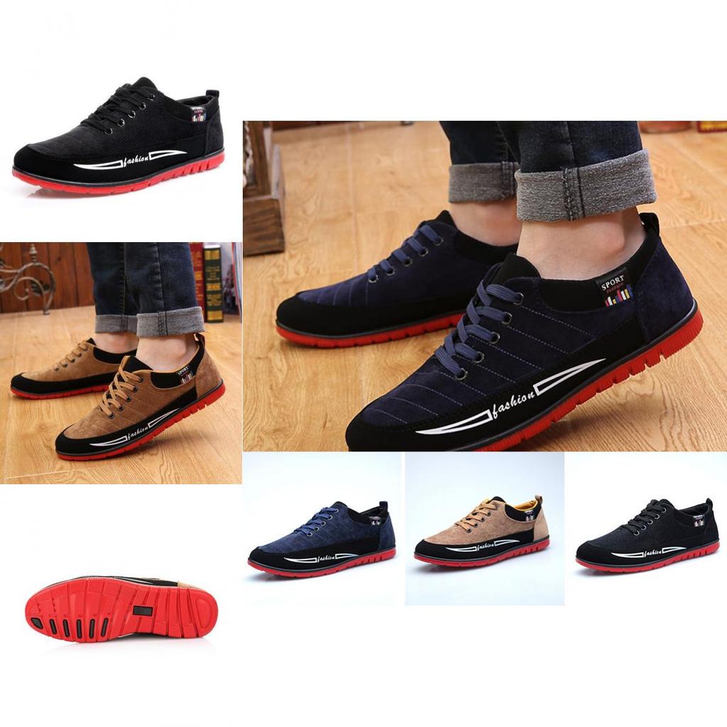 New Fashion Men Sneakers Casual Frosted Leather Running Shoes With Stylish Design And Comfortable Fit