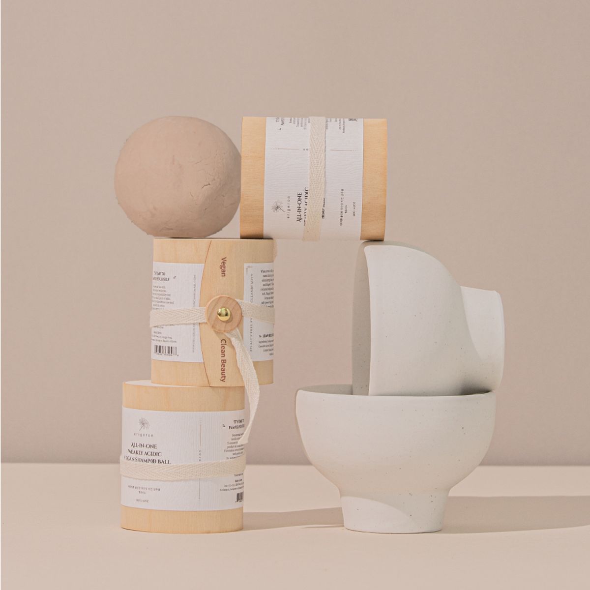 All-in-One Vegan Shampoo Bar - Pink Clay + Birch Tree Package