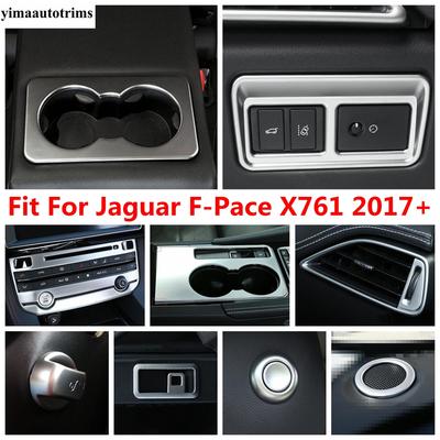 Seat Adjust Panel / Head Light / Reading Lamp / Water Cup / Hand Brake Cover Trim Accessories For Jaguar F-Pace X761 2017 -