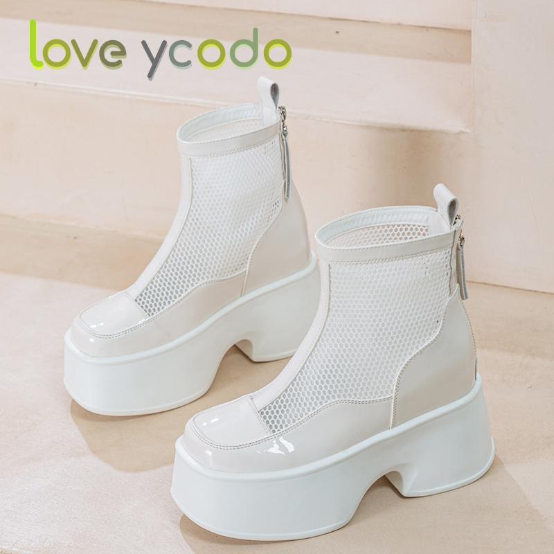 Women's Summer Breathable Increase Platform Boots, Fashion Women's Increase Waterproof Platform Shoes