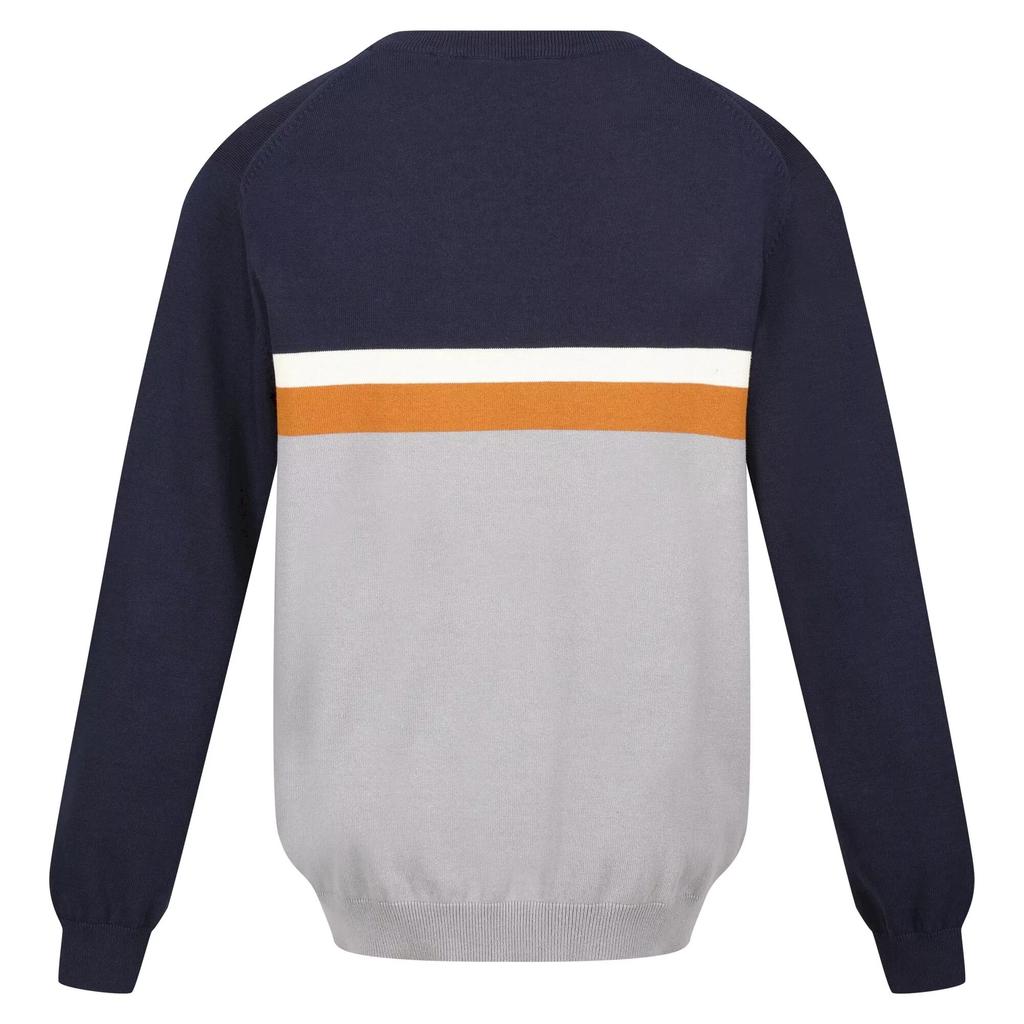 Regatta Mens Kaelen Colour Block Knitted Jumper