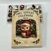 Niedliche Tier-Spielzeugsammlung 2026 Eule/Hund Adventskalender, 24 Tage Countdown bis Weihnachten mit Mini-Figuren-Box-Schmuck, PVC Sammelfiguren