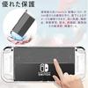 Elnicec Switch Organic EL Cover2026 Latest Model Improved OLED Cover Clear TPU Joy-Con(L) (R) Split Design Easy Attach Detach No Yellowing Ultra-thin