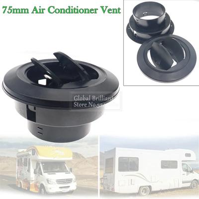 75mm Ieșire de aerisire auto Încălzitor plat Încălzitor de aer Conductă pentru Webasto Eberspacher Deflector de aer condiționat de parcare acoperiș lateral