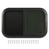 RV Sliding Window 700 X 500 Mm Black Aluminum Alloy Trailer UV Resistant Glass With Movable Insect Resistant Net