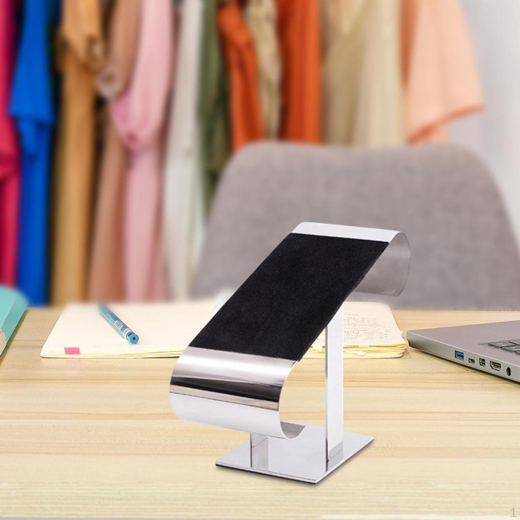 Belt Display Stand Store Prop Stainless Steel Organizer Rack for
