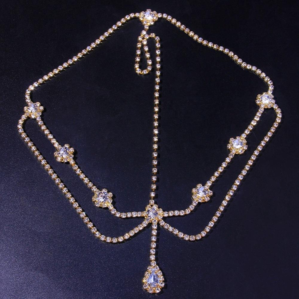 Vintage Trend Rhinestone Head Chain Forehead Headband Indian African Bohemian Hair Accesories Crystal Fringe Tiara Headdress