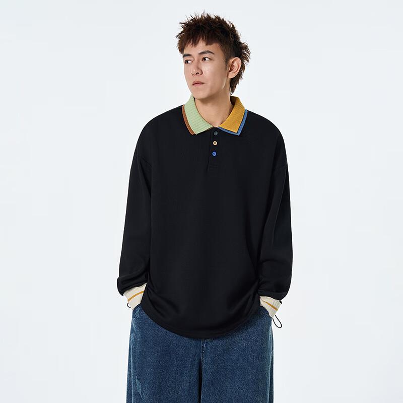 TOM ADAM 2025 Loose Casual Polo Neck Sweatshirt