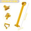 2-in-1 Manual Standing Seam Tool Sheet Metal Bender 90°&180° Double Fold Mechanical Lock Jaw Width 6 Inches Suitable for Panel