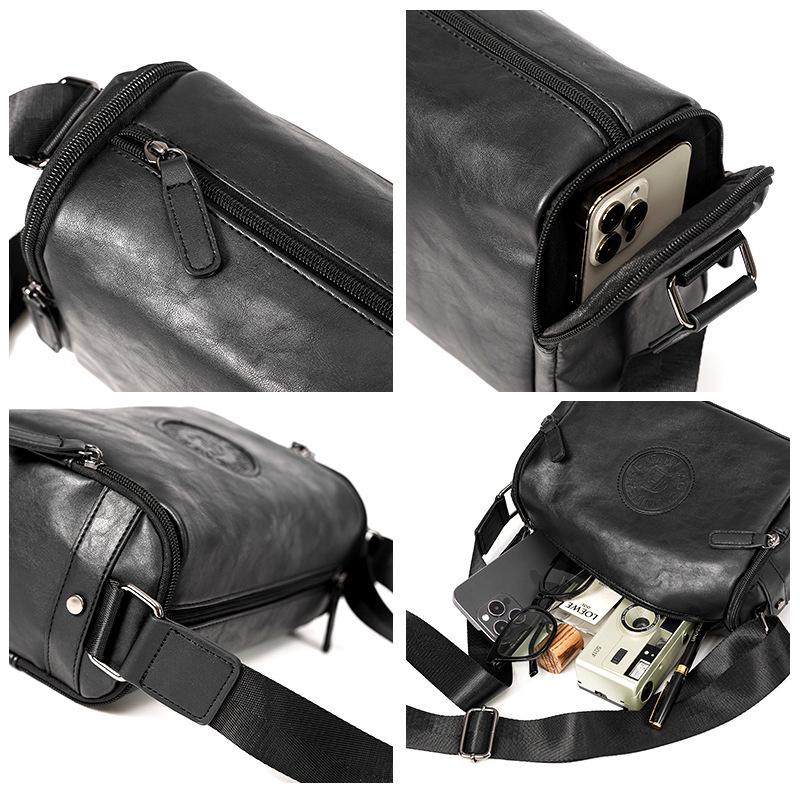 Trendy Fire Men's Fashionable Square Crossbody Bag - Versatile Casual Outdoor Shoulder Bag