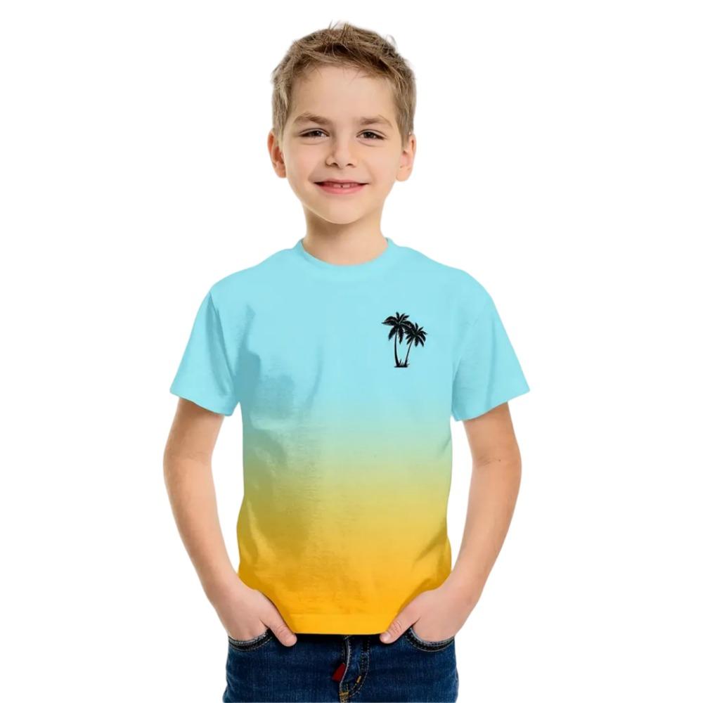 Simple printing of children's boys' clothes, short sleeved children's summer clothes, casual daily boys' T-shirts, children's clothing, girls' tops