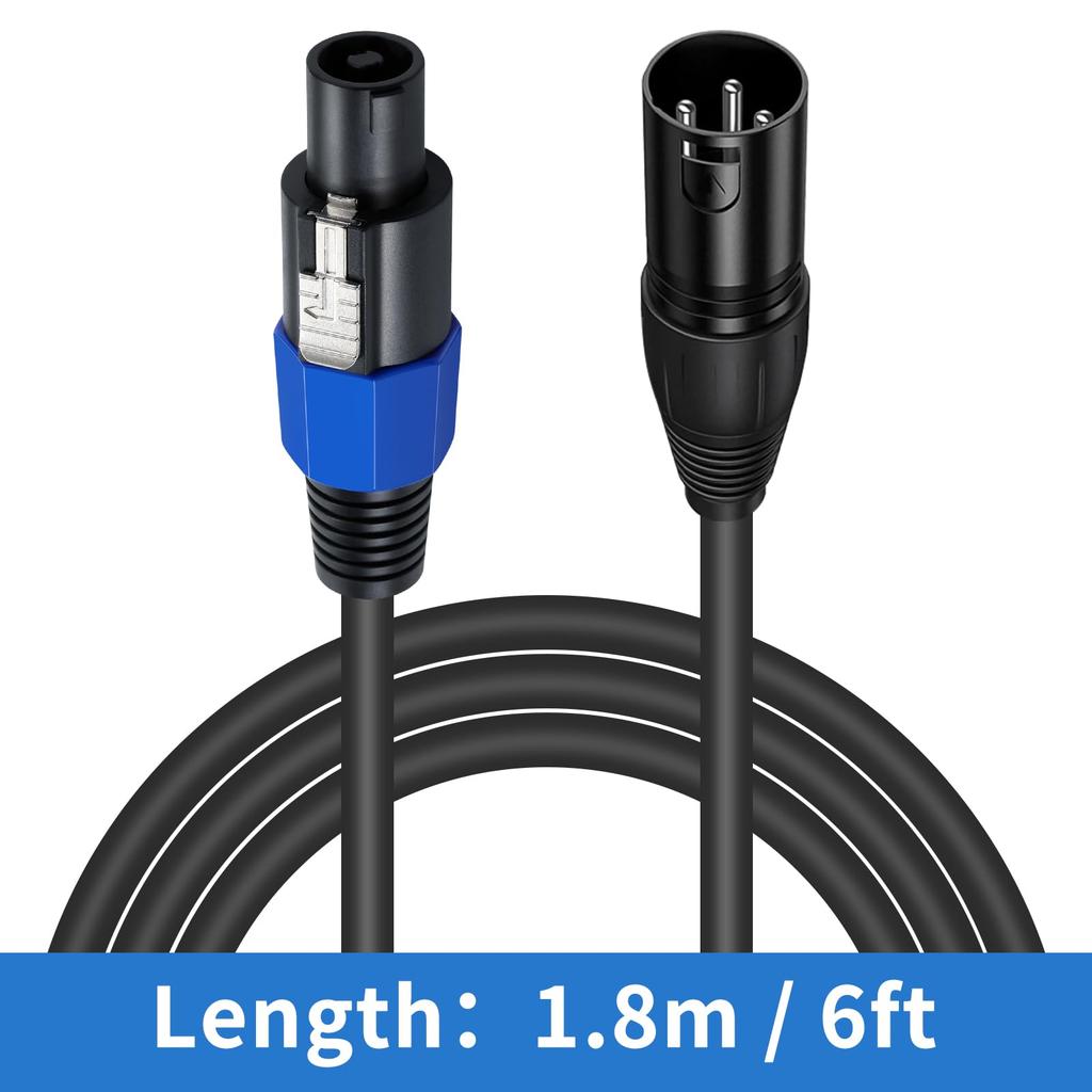 Poyiccot SpeakOn - XLR Cable, Speakon XLR Conversion Cable [SpeakOn Male to 3-Pole XLR Male Extension Wire] Speakon Conversion Cable, Speakon