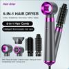 5 In 1 Hair Dryer Hot Air Brush Professinal Leafless Negative Ion Hair Straightener Blow Dryer Automatic Hair Curling Iron