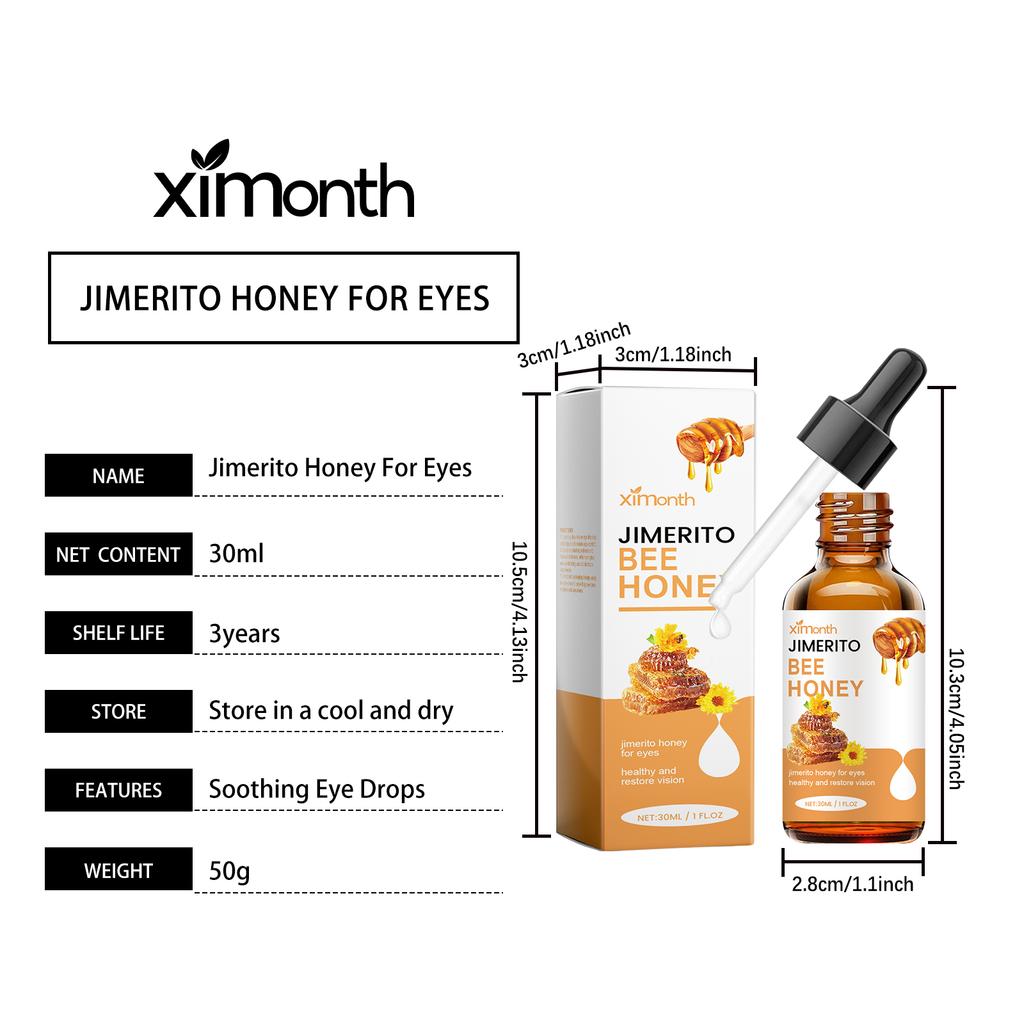 Miel Cuidado de Ojos Líquido Sérum Hidratante para Ojos Suave Solución Diaria para el Cuidado de los Ojos Refrescante Hidratante Cuidado de la Piel de los Ojos