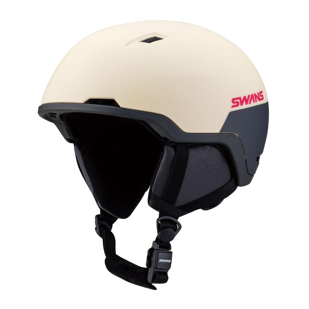 SWANS MIPS Ski and Snowboard Helmet for MIPS Size L with Size Adjustment and for Men and Sizes Adults, HSF-241 IVO, (58cm-61cm), Ivory, Lightweight,