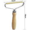Brosse Anti Poil Manuel,Rasoir Peluches Pull,Anti-Peluches Fuzz,Brosse Anti,Lint Remover Fabric Sweater Lint,wood color