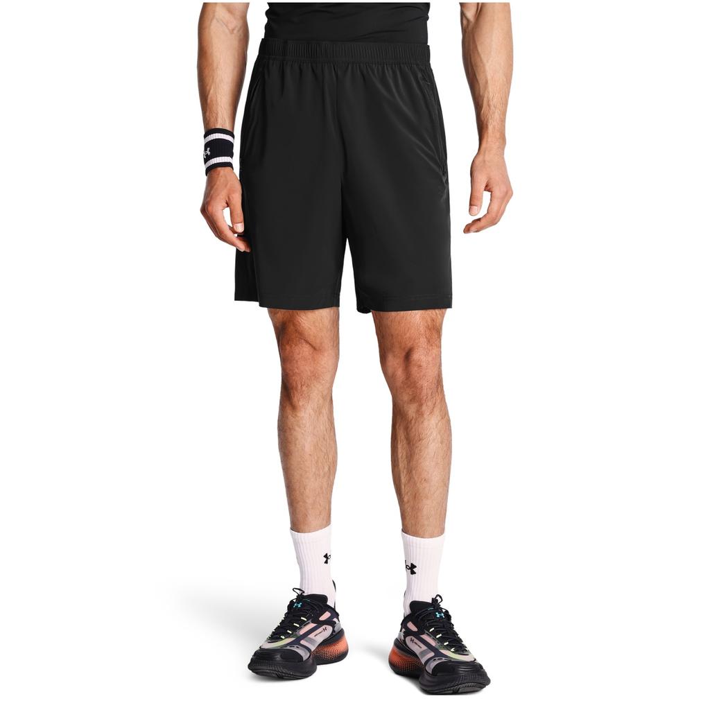 Under Armour Lightweight Outdoor Training Breathable Minimalist Fitness Running Solid Color Shorts Men shorts Black 6014378-001