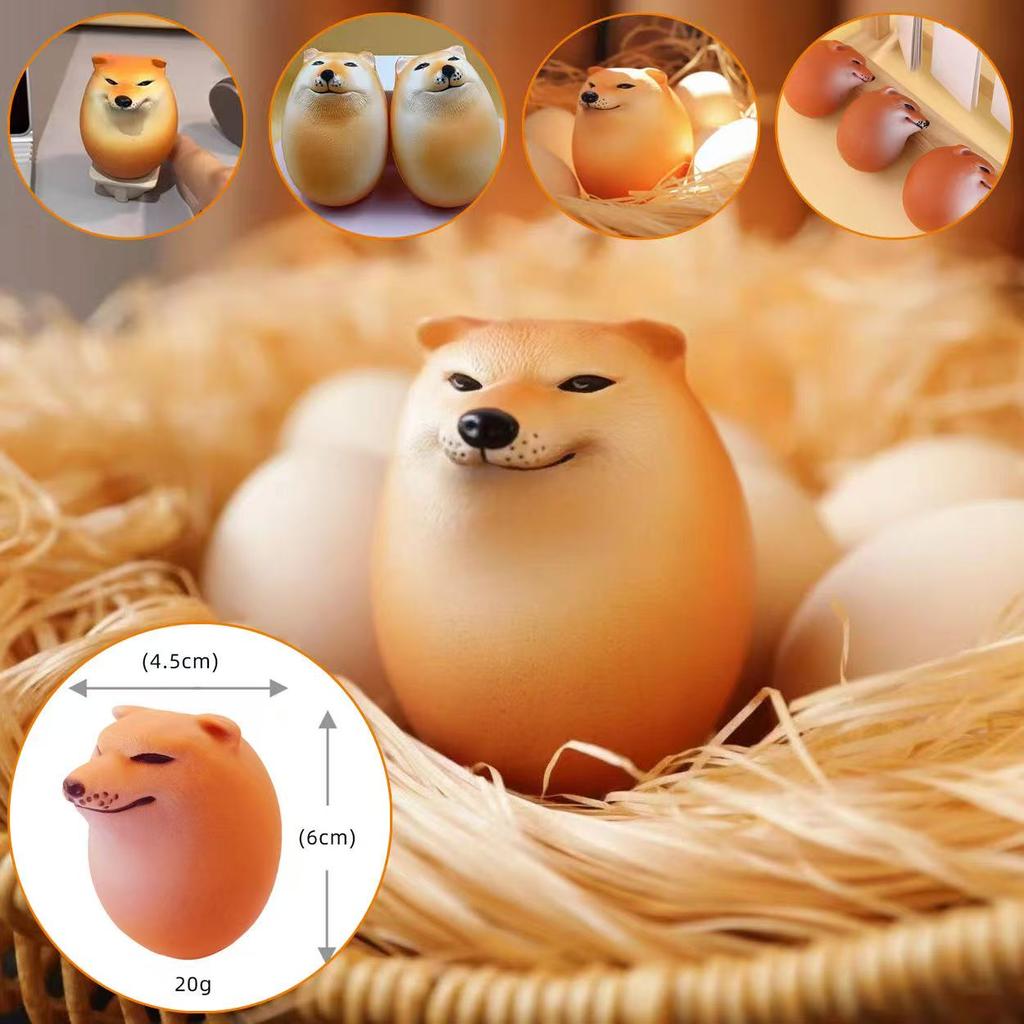Dog Squishy Egg Toys !   Shibako Egg Shiba Inu Egg Slow Rising Squishy - Dog Egg Toy Stress Relief - Dog Eggs Decompression Toy