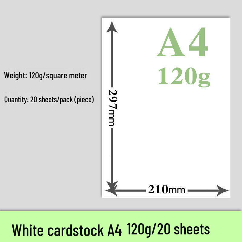 

A3/A4 Dutch White Cardstock for Art & Business Cards - Thick 8K Quality