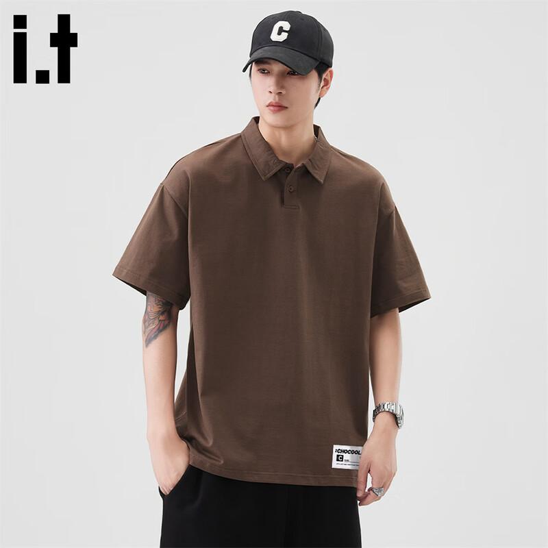 CHOCOOLATEit Men's Pure Cotton Short Sleeve Polo Shirt